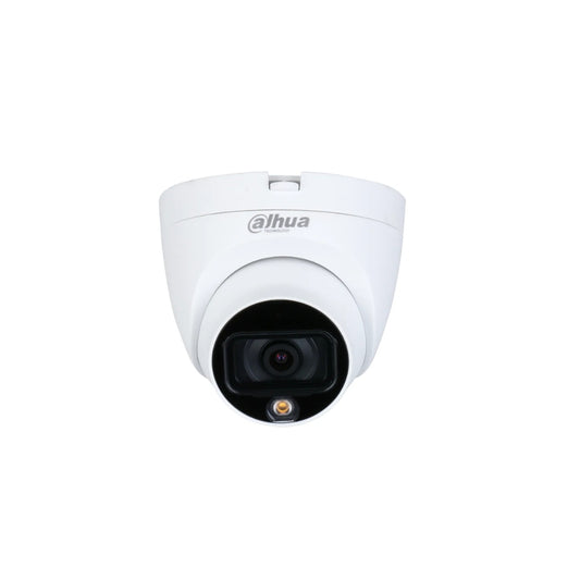 Camara Dahua HDCVI Domo 2MP Full Color con Audio Metal/Plastica Lente 2.8mm IR 20 metros IP67 HAC-HDW1209TLQ-ALED-28-S3