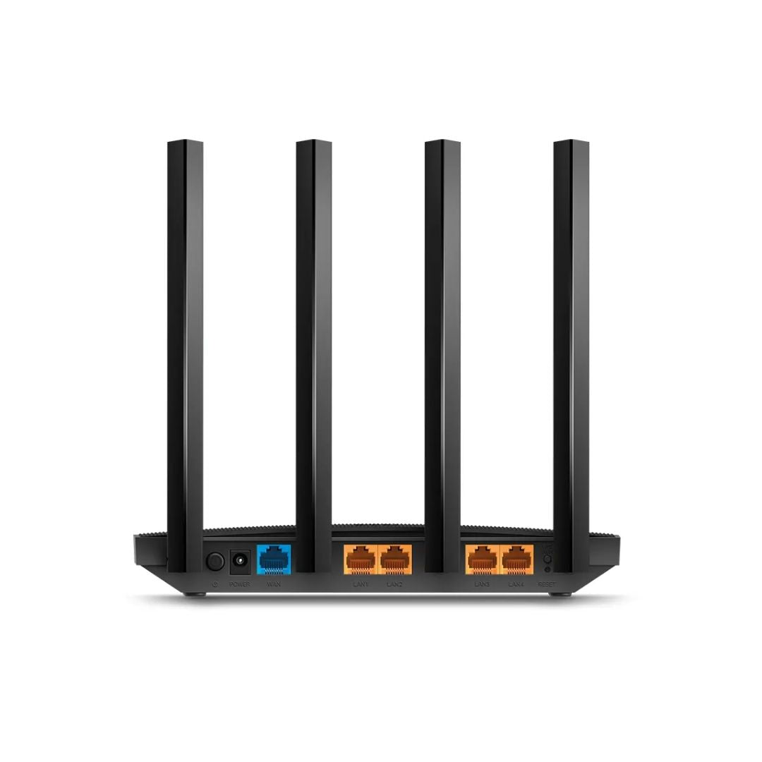 Router TP-Link Inalambrico AC1900 4 Antenas Fijas Doble Banda 2.4 y 5GHz MU MiMo 3x3 1xWAN 4xLAN Soporta IPv4 IPv6 DHCP Smart Connect ARCHER C80