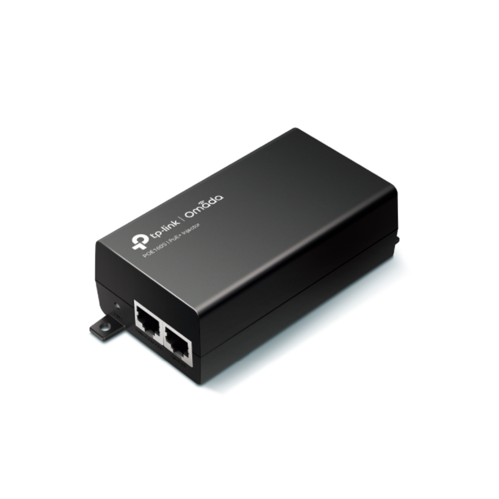 Inyector PoE+ TP-Link Norma 802.3AF 48Vdc 2 Puertos Gigabit Alcance 100Metros Incluye Adaptador de Voltaje POE160S