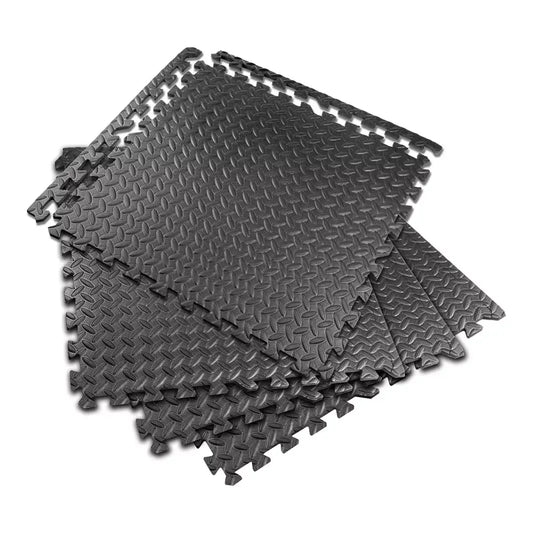 Piso Antideslisante Tolsen Tamaño 60x60cm de Espuma EVA color Negro 65497