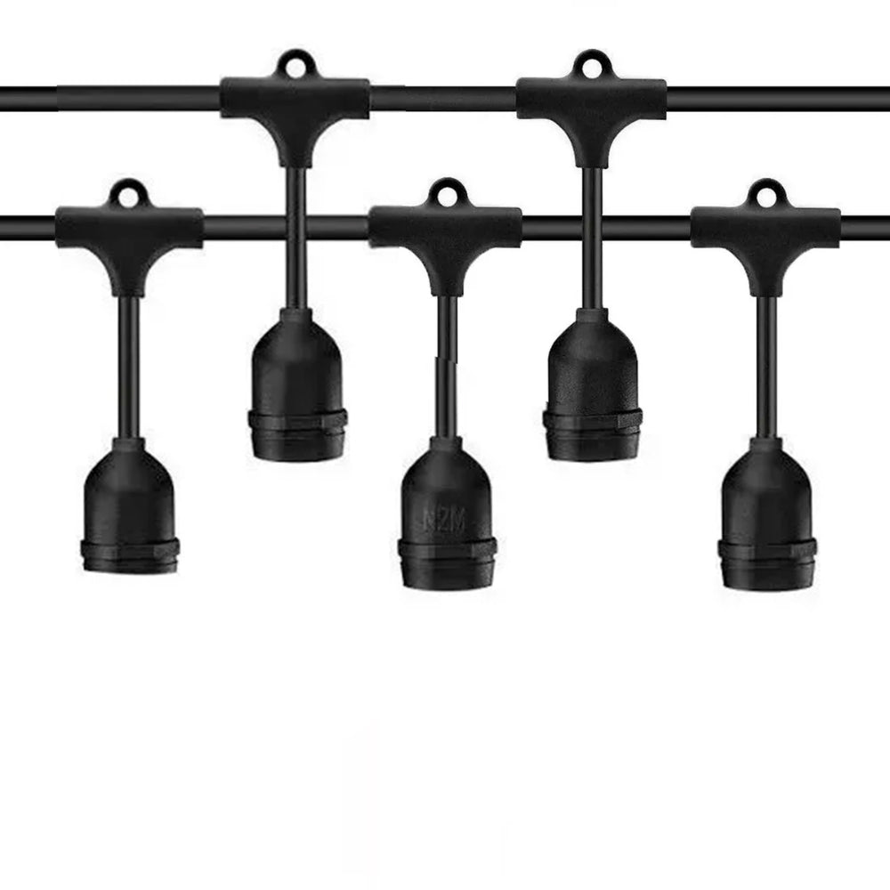 Set de 10 Focos en Guirnalda Dimax LED IP65 Cable de 5 metros Sockets E27 No incluye Focos S172