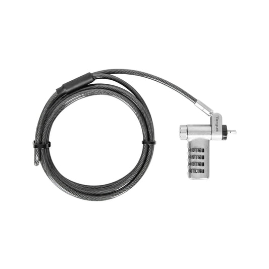 Candado de Seguridad Targus Defcon Ultimate Universal con Cabezal Adaptable Slimline Cable Longitud 2 metros ASP96RGLX
