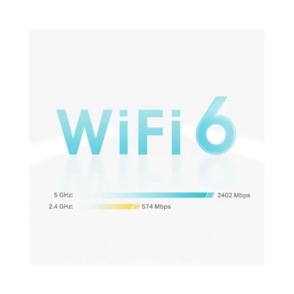 Set de 2 Piezas Sistema WiFi6 Mesh TP-Link AX3000 3 Puertos Gigabit Router AP Roaming Conexiones sin Lag Control Parental DECO X55(2-PACK)