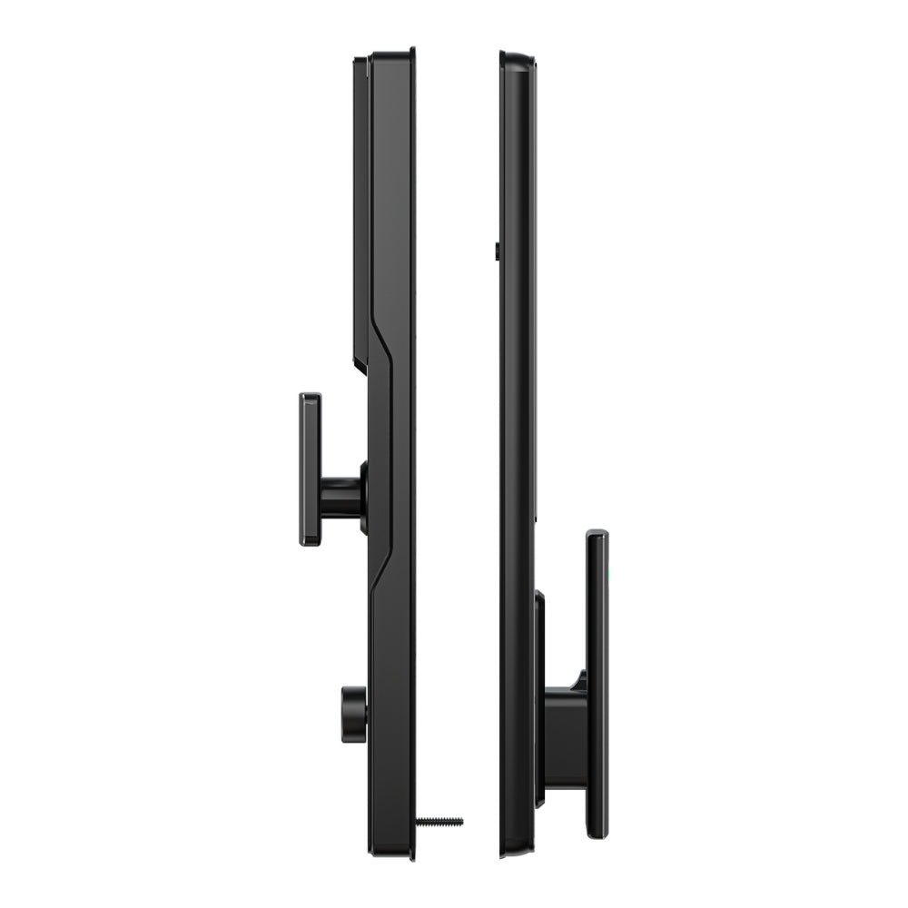 Cerradura Inteligente Dimax Aleacion de ALuminio Funcion Camara Funciona con APP Reconocimiento Facial 3D Huella Tarjeta Llave Contraseña Alimentacion Bateria Litio diseño Moderno Mortaja 6068 color Negro B030