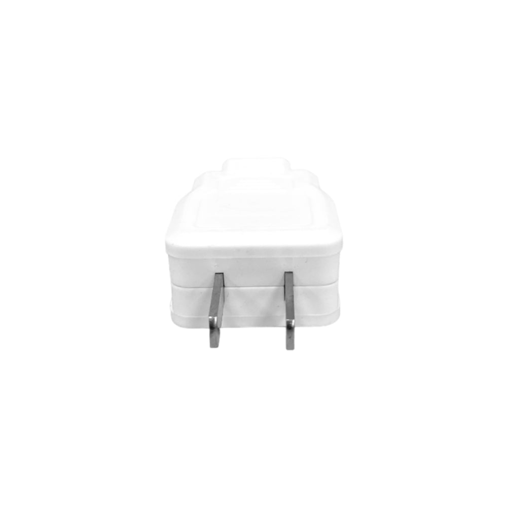 Enchufe Dimax Macho Paquete de 20 Piezas Ideal para uso Domestico o Comercial color Blanco F326
