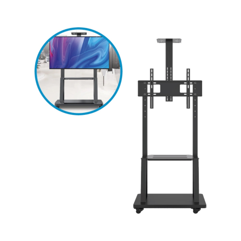 Rack Pedestal Dimax para TV de 37" a 65" Soporta 75Kg Altura Maxima Regulable 210cm B015