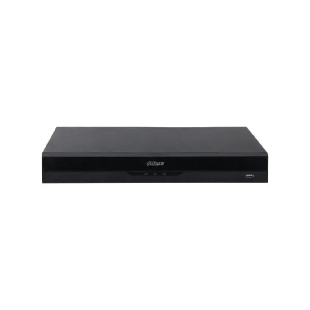 Grabador IP Dahua de 32 Canales Wizsense SMD Plus Proteccion Perimetral IVS Mapa de Calor 2xHDD hasta 16TB 1xHDMI 1xVGA 2xUSB 1xRJ45 Gigabit Audio 1I/1O Alarma 4I/2O DHI-NVR4232-EI