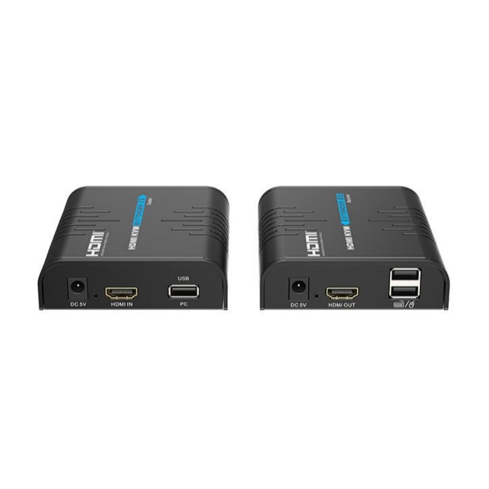 Extensor Lenkeng HDMI KVM Resolucion Maxima 1080P Alcance hasta 120metros con Cable UTP Cat 5 5E 6 Soporta LAN 802.3 Ethernet 10/100/1000Mbps LKV373KVM
