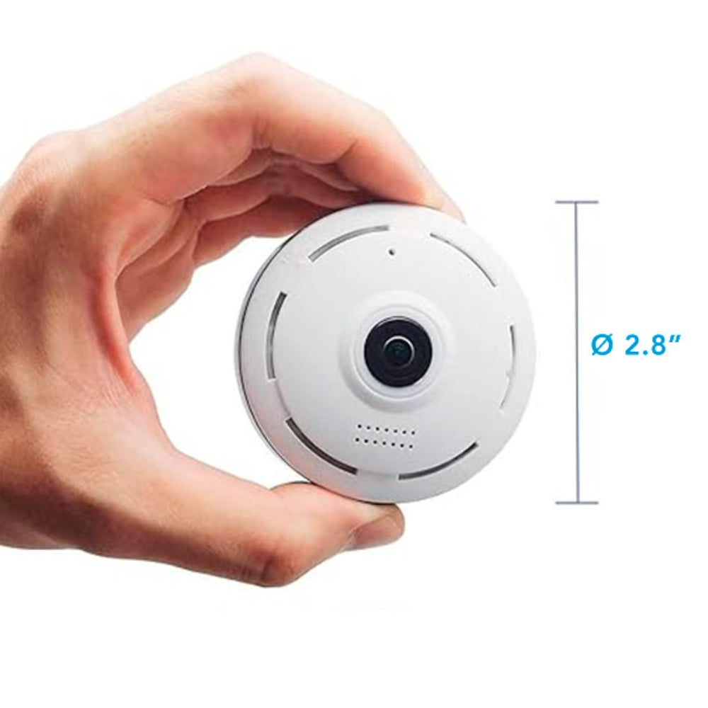 Camara Dimax Panoramica para Interior 3MP Audio 2 Vias Angulo 360 grados Micro SD hasta 128GB Vision Nocturna G106