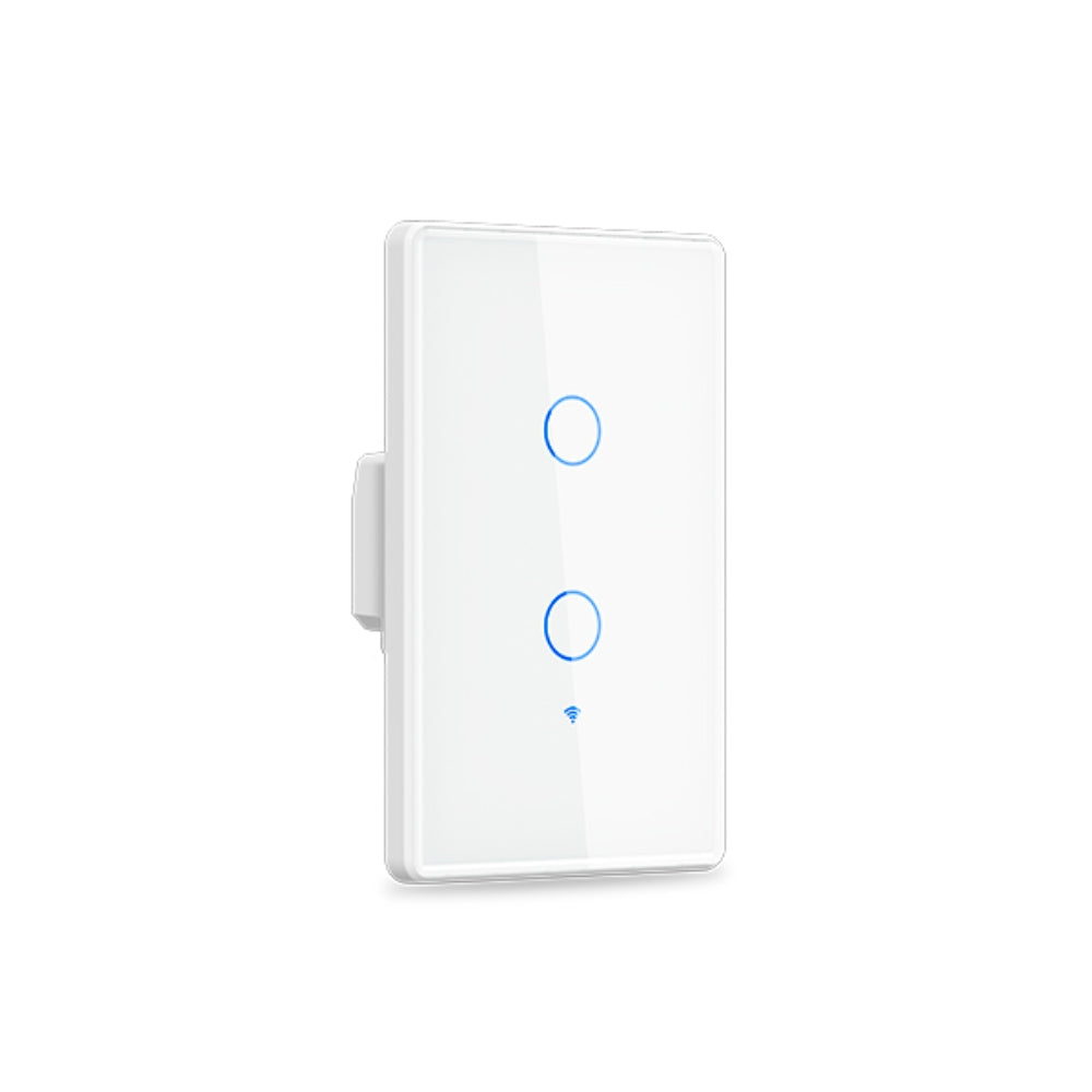 Interruptor Dimax de 2 Puntos Smart WiFi 2.4GHz Control por Voz Alexa y Google color Blanco H358