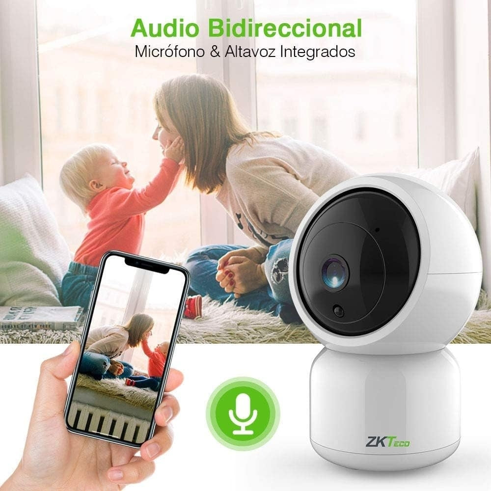 Camara de Video Zkteco para Interior FullHD Onvif WiFi Admite almacenamiento en la Nube ZSmart-308ZD-2MP