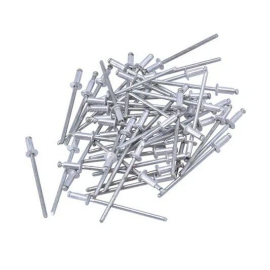 Bolsa de 50 Piezas de Remache Tolsen Ciego de Extremo Abierto de Aluminio 4.8x12.7mm 43011