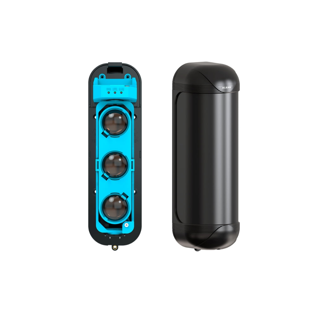 Fotocelula Dimax hasta 250 Metros con 3 Haces de Luz IR Alimentacion 9 a 30Vdc 9 a 20Vac Salida Rele NO NC IP65 A313