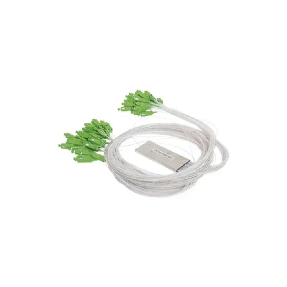 Splitter Dimax Divisor Optico PLC 1x64 con Conectores SC/APC Longitud de Onda 1260-1650nm DM-FTTH-PLC64