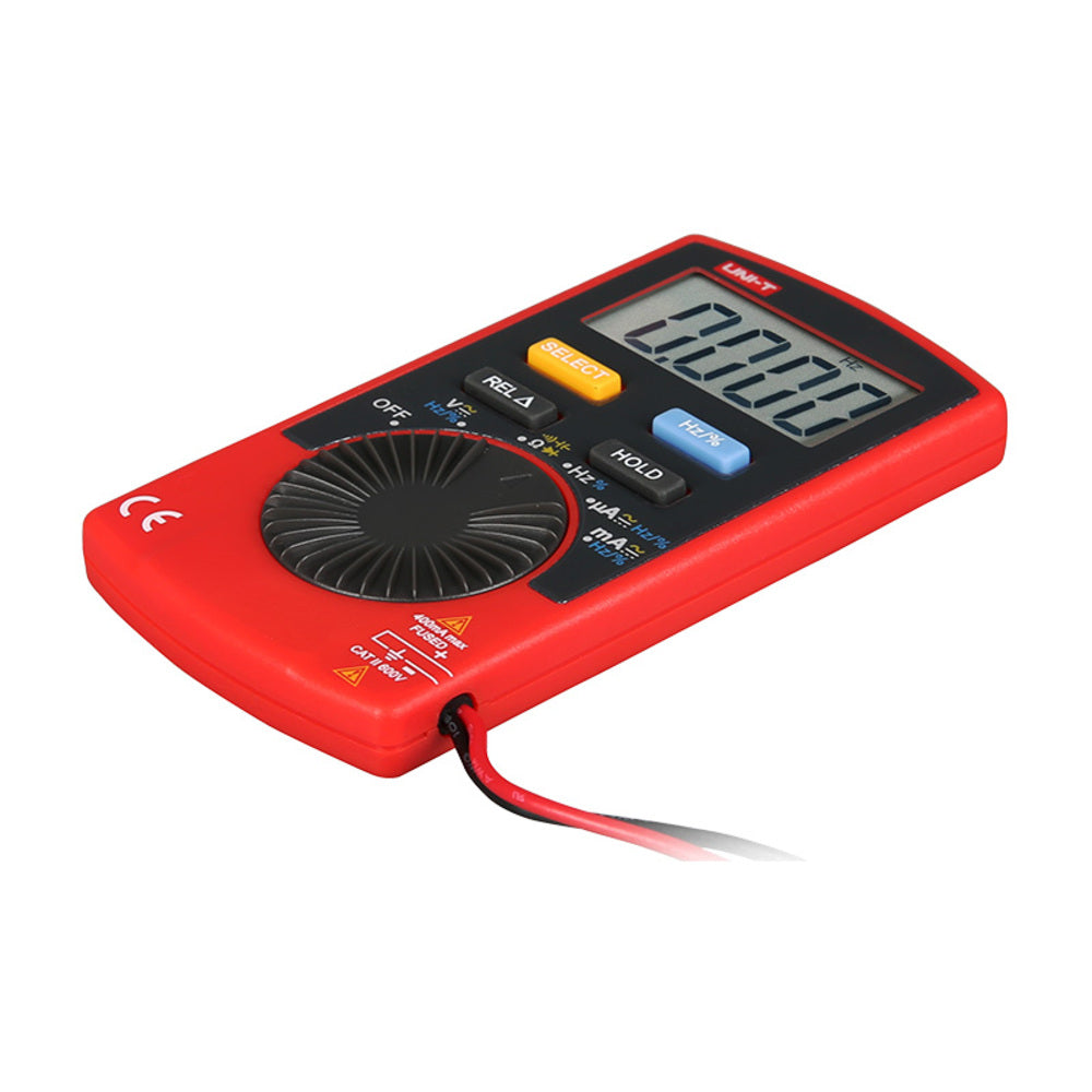 Multimetro Digital Uni-t de Bolsillo Voltaje Resistencia Capacitancia Frecuencia Diodo UT120B