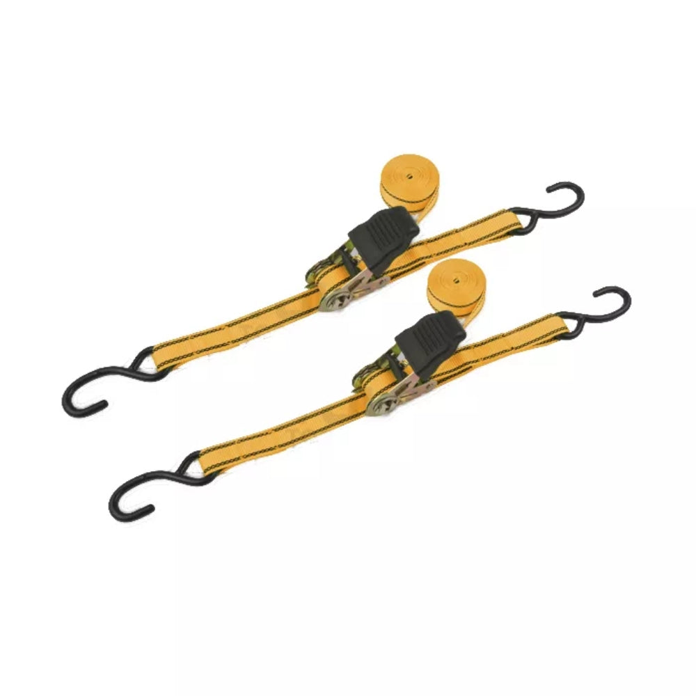 Set de 2 Piezas de Tezador de Equipaje Tolsen Medidas 25mmx5m Capacidad de Amarre 225Kg Resistencia Maxima 450Kg 62252