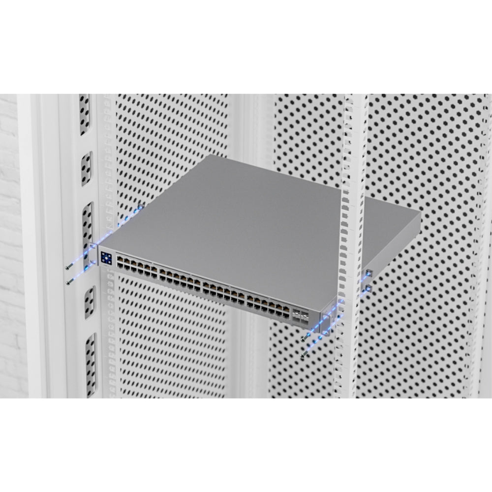 Switch Ubiquiti Unifi USW Pro 4xPuetos SFP+ 48xPuertos Gigabit Capa 2/3 Pantalla Tactil 1.3" Rackeable Unifi Controller UB-USW-PRO-48