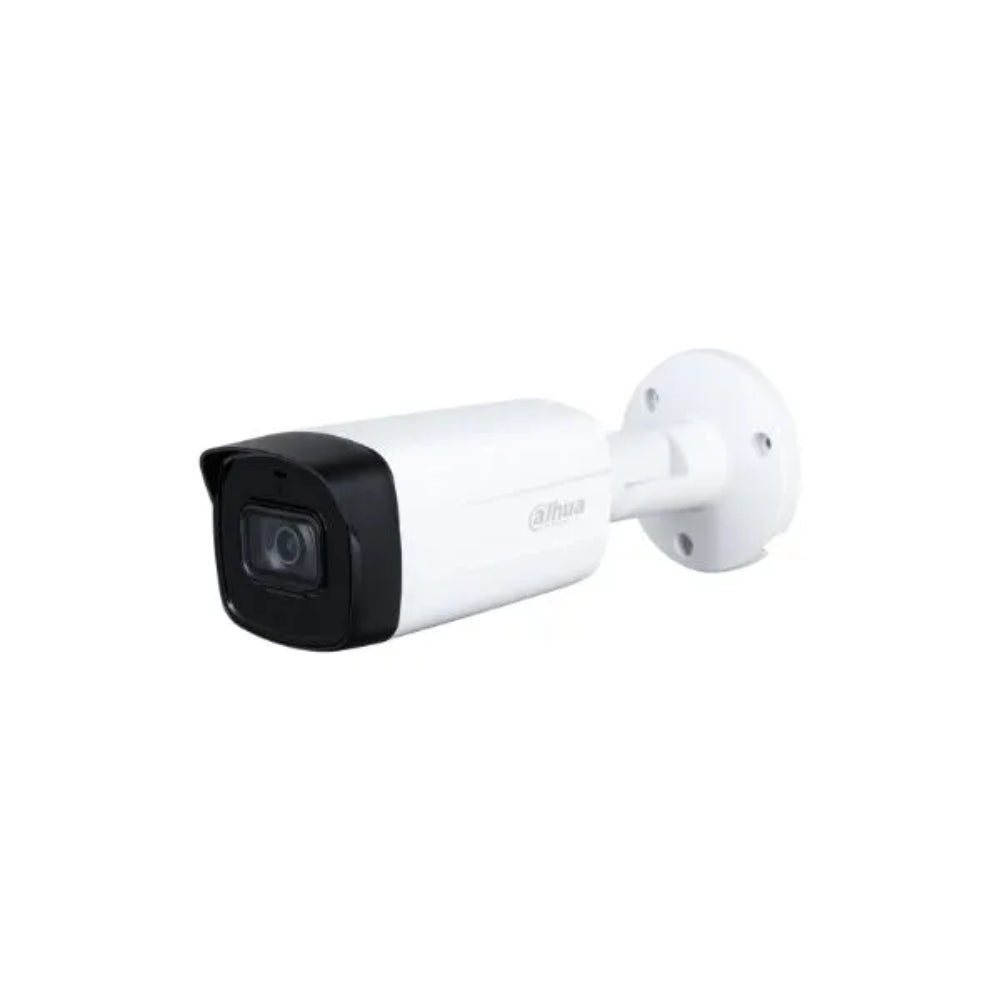 Camara Dahua HDCVI Bala 2MP con audio Lente 3.6mm IR 80 metros 30fps 1080p IP67 HAC-HFW1200TH-I8-A-036-S6