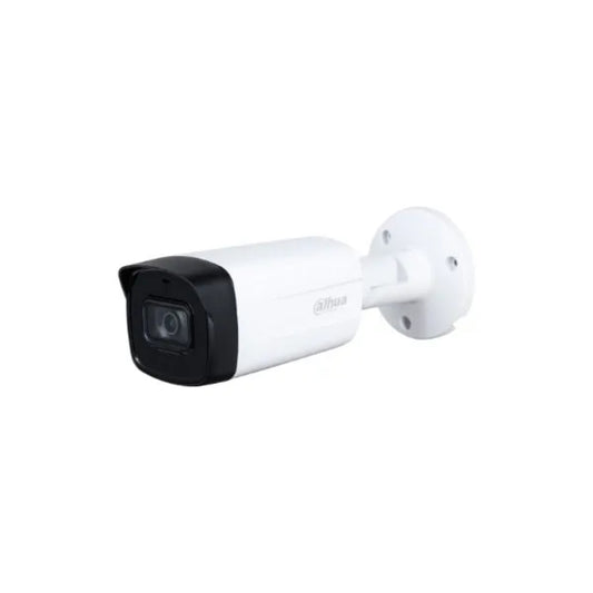 Camara Dahua HDCVI Bala 2MP con audio Lente 3.6mm IR 80 metros 30fps 1080p IP67 HAC-HFW1200TH-I8-A-036-S6