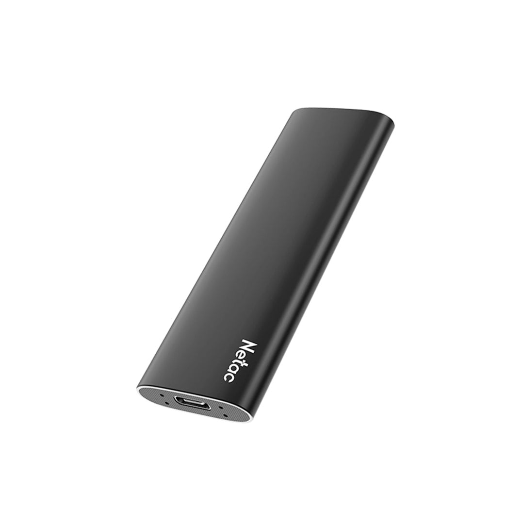 Disco Duro Netac Portatil 500GB SSD USB-C 3.2 Gen2 R/W hasta 550/480 MBps NT01ZSLIM-500G-32BK