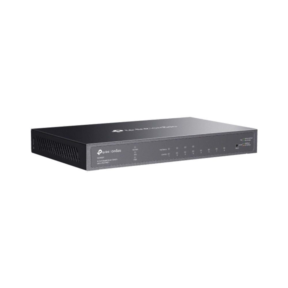 Switch TP-Link Jetstream 8 Puertos Gigabit 4 Puertos POE+ Potencia 62Watts TL-SG2008P