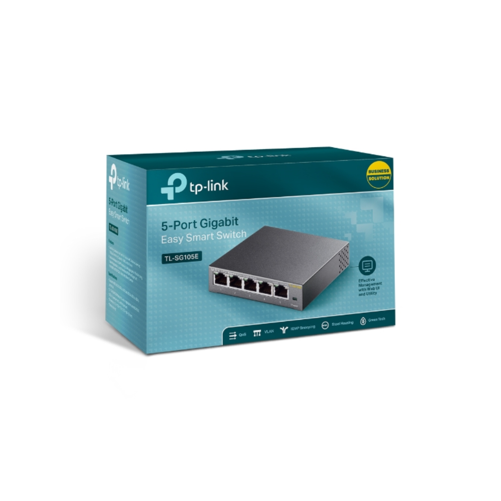 Switch TP-Link Easy Smart 5 Puertos Gigabit Gestion Centralizada TL-SG105E