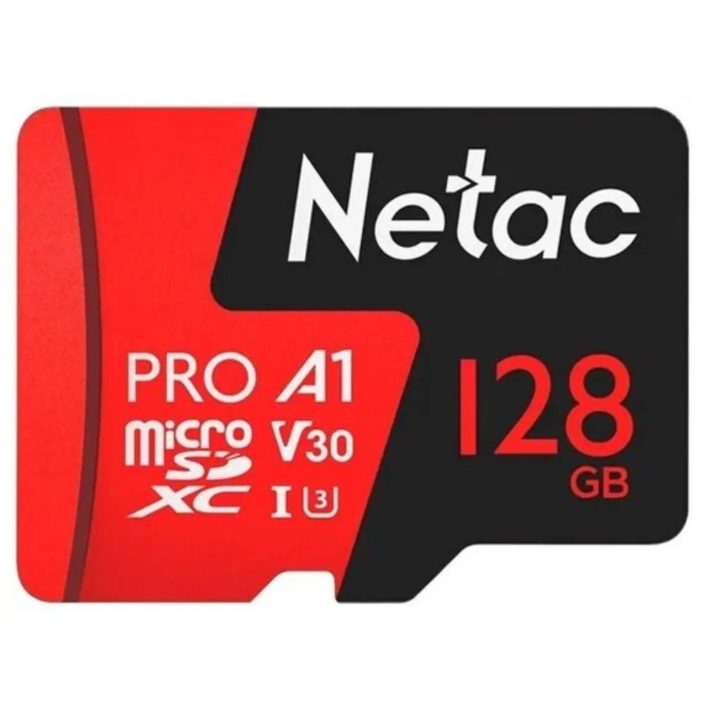 Memoria Micro SD Netac 128GB Extreme Pro SDXC V30 A1 Clase 10 hasta 100MBps NT02P500PRO-128G-S