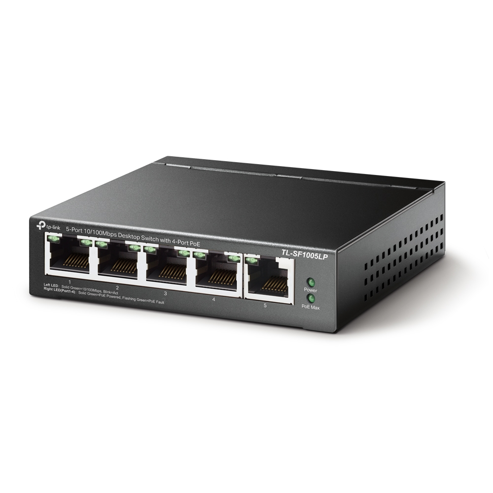 Switch TP-Link 5 Puertos 10/100 Mbps POE TL-SF1005LP