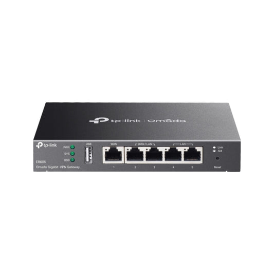 Router VPN TP-Link 1xWAN 4xLAN 1xUSB 3G 4G VPN Hasta 20IPSec Firewall Filtrado IP MAC URL ER605