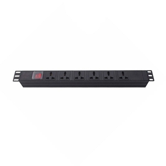 PDU Dimax para Rack de 19" con 6 Tomas tipo Nema 5-15 220Vac 15Amp 1875W Cable de 170cm C754