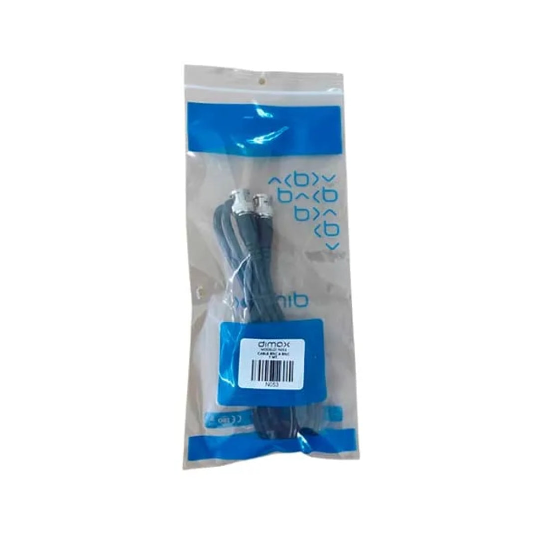Cable BNC a BNC Dimax para Camaras Analogicas Longitud 1 metro N053