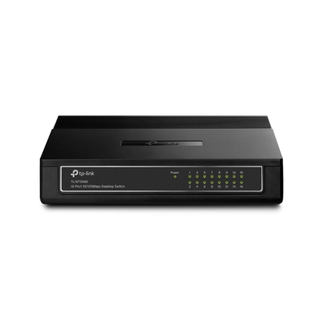 Switch TP-Link 16 Puertos Montaje en Escritorio o Pared TL-SF1016D