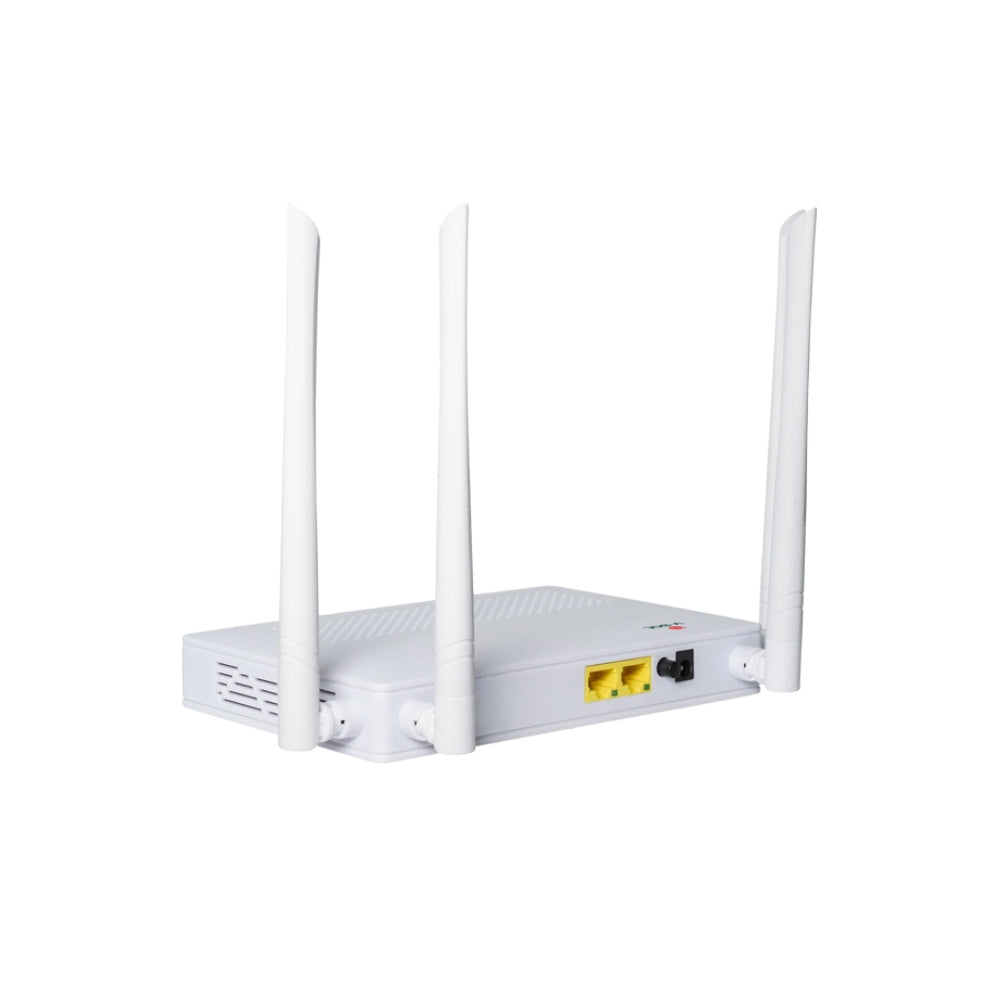 ONU V-Sol modo Dual XPON EPON GPON WiFi5 AC1200 2xGE Conector SC/UPC 4xAntenas 5dBi IPv6 QoS L3 Firewall v2802DAc