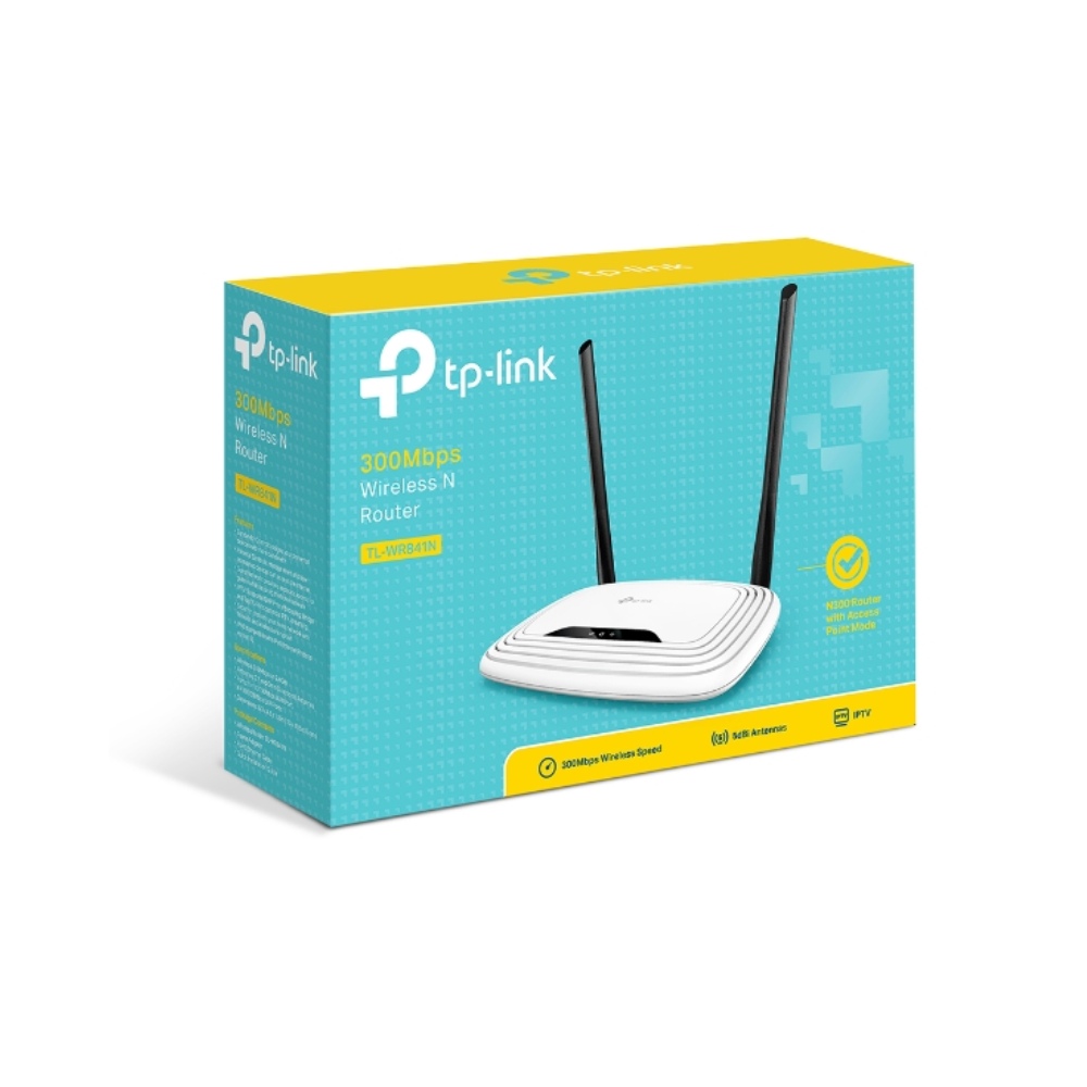 Router Inalambrico TP-Link N300 2 Antenas 5dBi 1xWAN 4xLAN Control Paental Firewall Soporta IPv6 TL-WR941HP