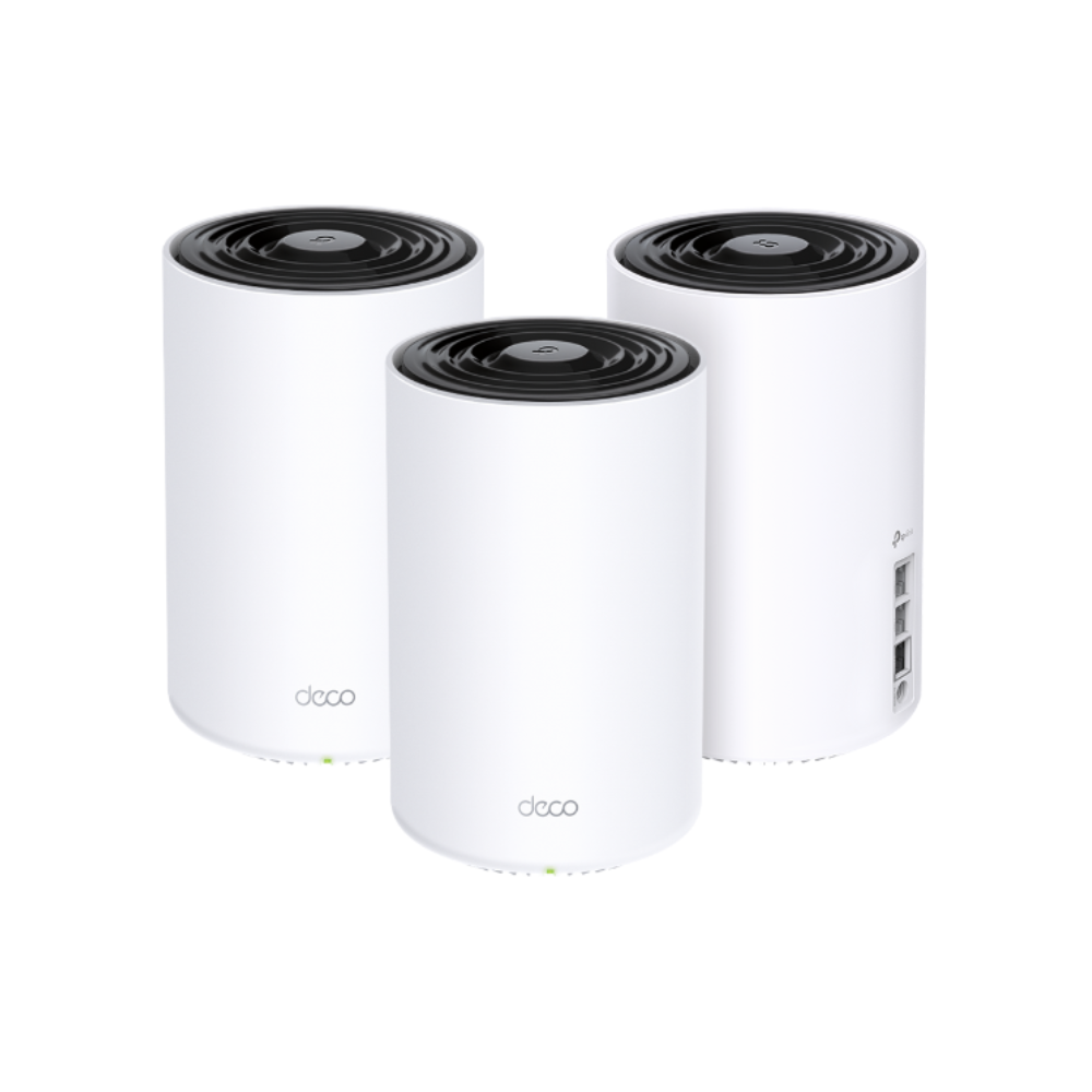 Set de 3 Piezas Sistema WiFi6 Mesh TP-Link AX6000 Elimina Zonas Muertas Roaming Conexiones sin Lag Control Parental Soporta 4K 8K Deco X80(3-pack)