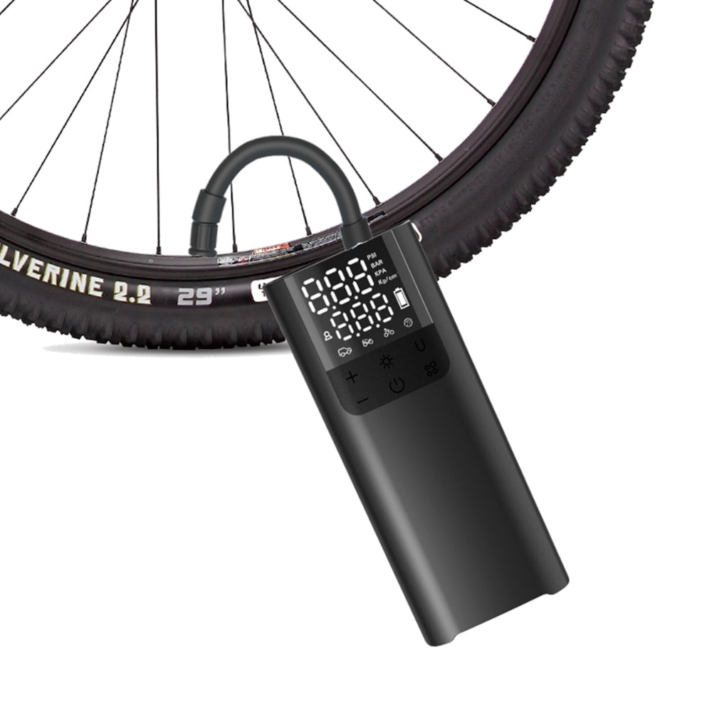 Compresor de Aire Dimax hasta 150PSI con 5 Modos Bici Moto Auto Balon y Manual Power Bank 2000mAh N101