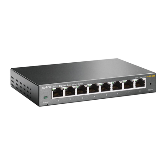 Switch TP-Link Easy Smart 8 Puertos Gigabit Gestion Centralizada TL-SG108E