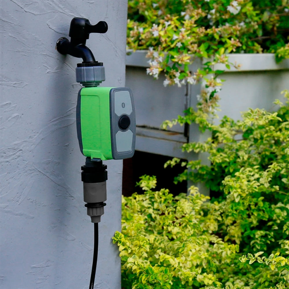 Control de Riego Dimax para Agua Inteligente Conexion Bluetooth Modo Dual de Riego y Nebulizacion Presion de Agua de 0.5 a 8 Bar Flujo de Agua 5 a 35 Litros IP54 R313