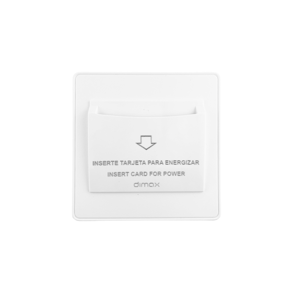 Activador de Energia Dimax para Habitaciones con Sistema RFID para Hoteles Compatible con Cualquier Frecuencia Voltaje 110 a 240VAC C769