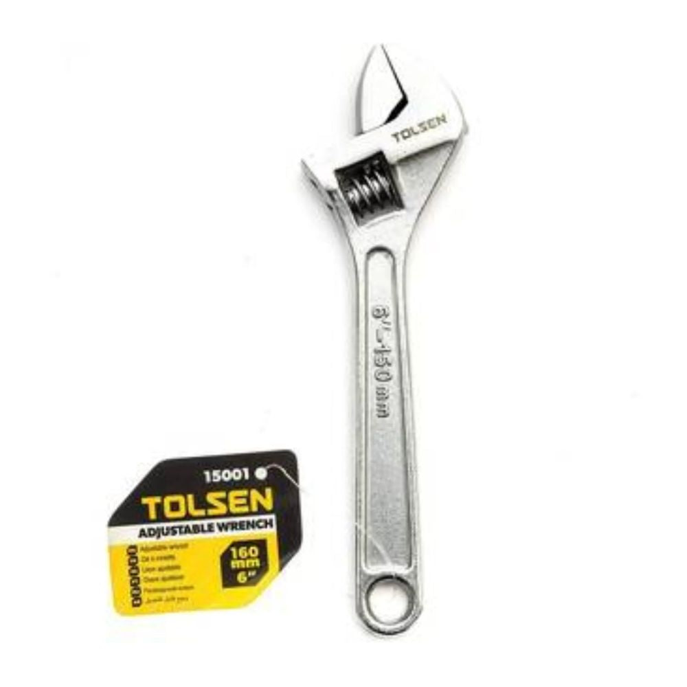 Llave Ajustable Tolsen Cromada de 6" 15001