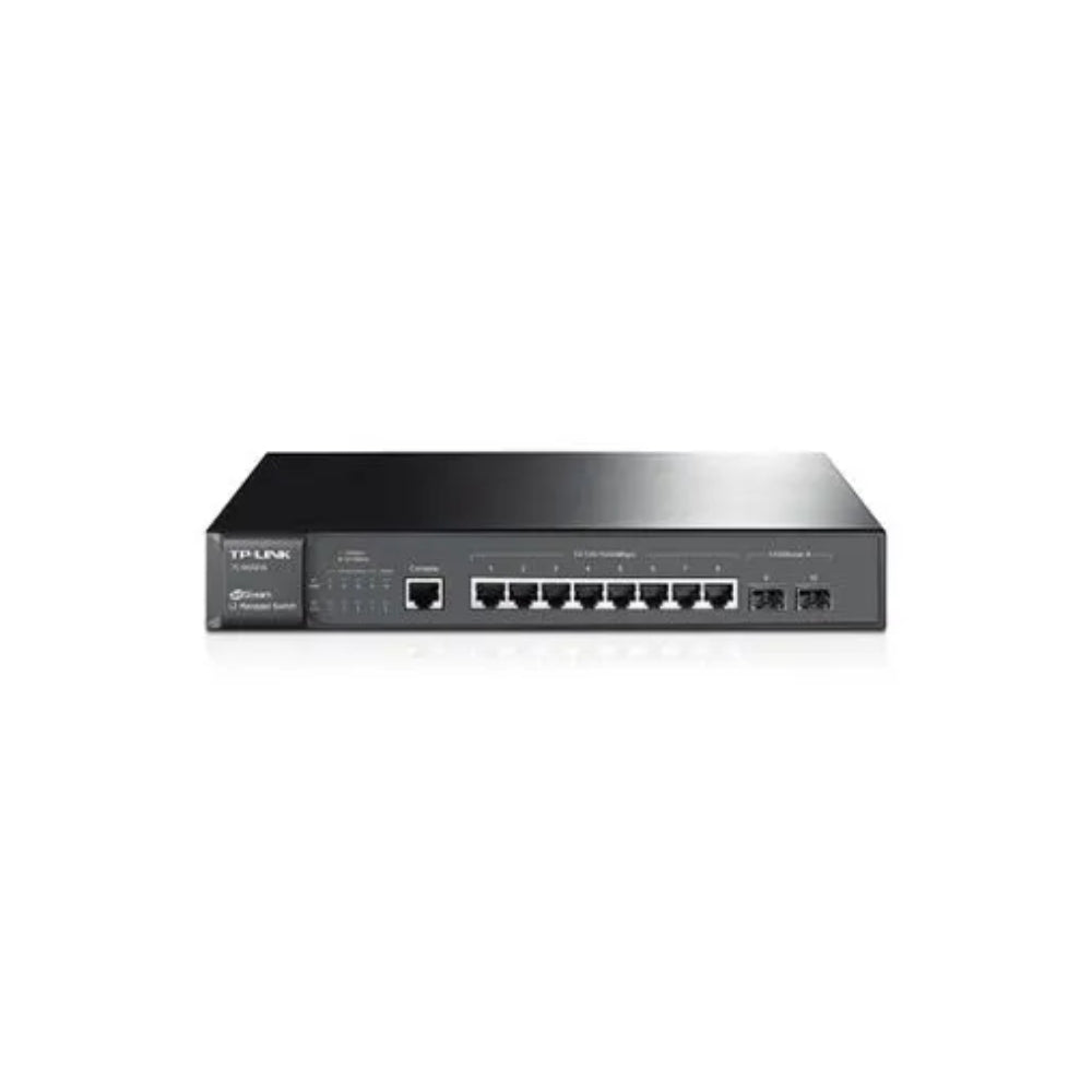 Switch TP-Link Jetstream 2 Puertos SFP 8 Puertos Gigabit Funciones L2 L3 L4 TL-SG3210