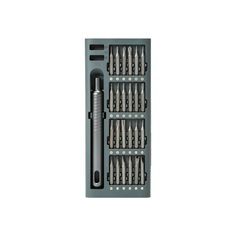 Destornilladores Dimax Kit 51en1 Estuche y Mango de Aleacion de Aluminio Magnetizador y Desmagnetizador incluido Y003