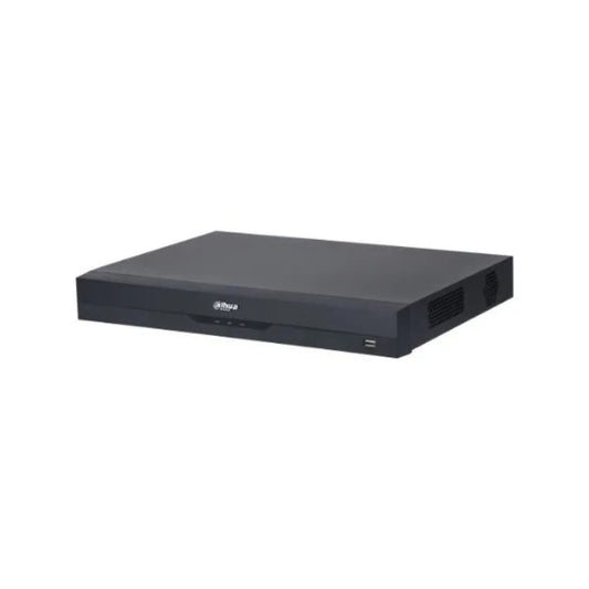 Grabador IP Dahua de 32 Canales Wizsense SMD Plus Proteccion Perimetral IVS Mapa de Calor 2xHDD hasta 16TB 1xHDMI 1xVGA 2xUSB 1xRJ45 Gigabit Audio 1I/1O Alarma 4I/2O DHI-NVR4232-EI