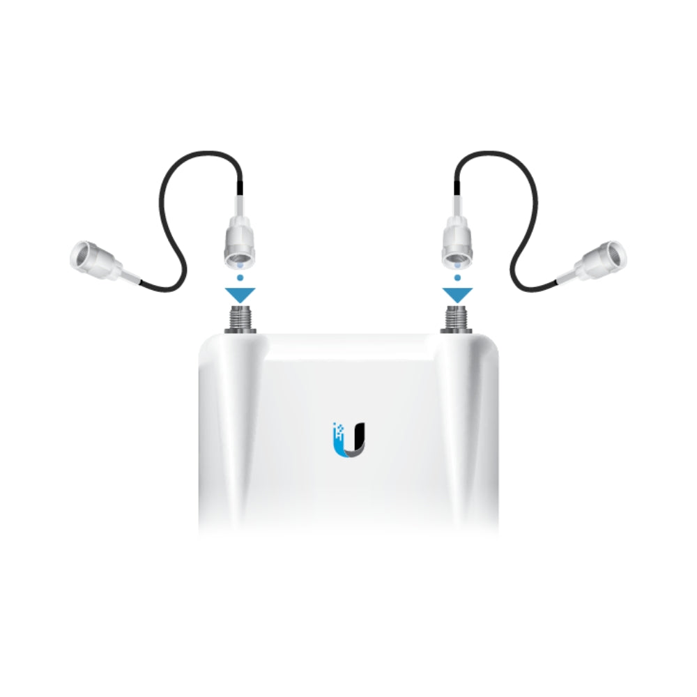 Radio Ubiquiti Rocket AC Airmax 5GHz 500Mbps Potencia 27dBm 1xEthernet Gigabit 2 Conectores RPSMA Compatible con UB-RD-5G31-AC y UB-AM-5AC21-60 Para Uso en Exteriores UB-R5AC-LITE