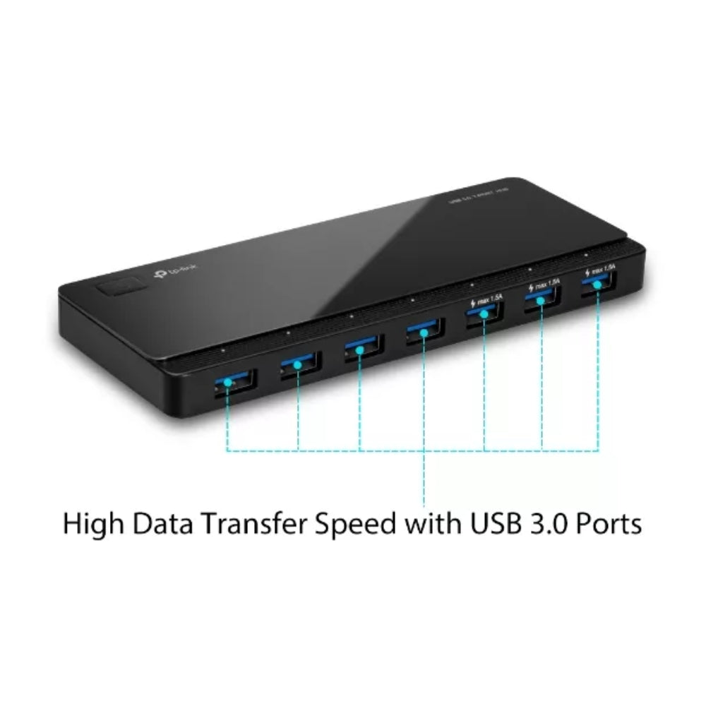 Hub TP-Link de 7 Puertos USB 3.0 Compatible con Windows MAC y Linux TL-UH700