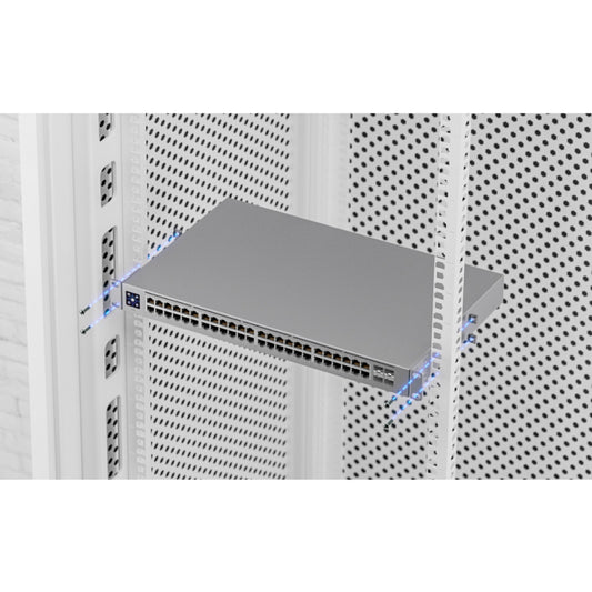 Switch Ubiquiti Unifi 48 Puertos 16xGigabit 32xGigabit PoE/AF/AT 4xSFP Potencia Max 195Watts Switching 104Gbps Rackeable UB-USW-24-POE
