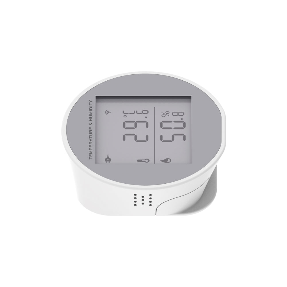 Sensor Dimax de Temperatura y Humedad Wifi Control por Voz Alexa y Google Pantalla con Reloj Digital Alimentacion USB y Pilas AAA S111