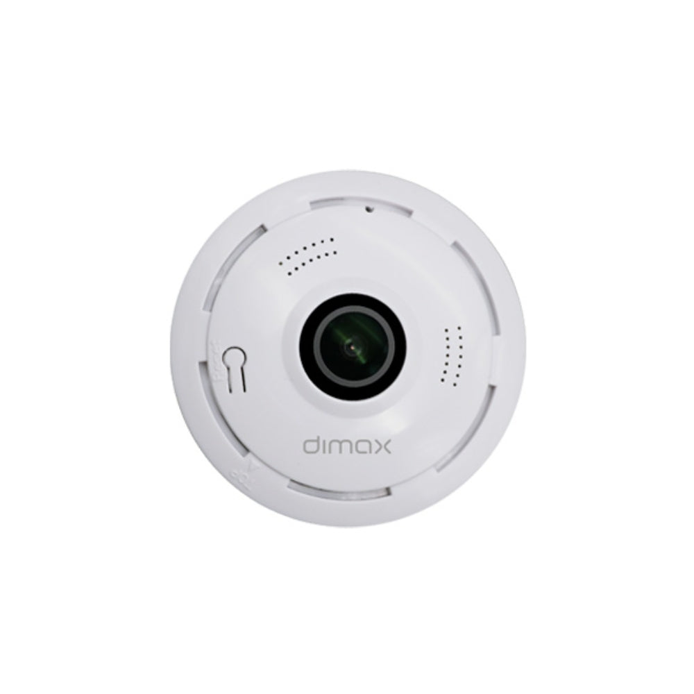Camara Dimax Panoramica para Interior 3MP Audio 2 Vias Angulo 360 grados Micro SD hasta 128GB Vision Nocturna G106