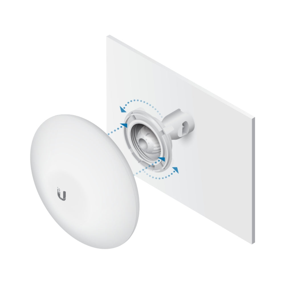Antena Ubiquiti Nanobeam 5GHz 16dBi 26dBm 150Mbps Alcance 10+Km 1xEthernet 100Mbps Uso Interior Exterior UB-NBE-M5-16