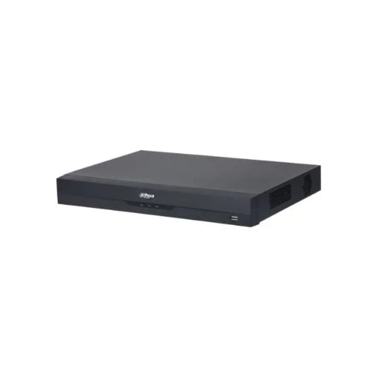 Grabador IP Dahua de 16 Canales Wizsense SMD Plus IVS 2xHDD hasta 16TB 1xHDMI 1xVGA 2xUSB 1xRJ45 Gigabit Audio 1I/1O Alarma 4I/2O DHI-NVR4216-EI